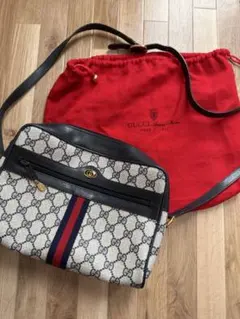 GUCCI 70s オールドグッチ ショルダーバッグ シェリーライン 袋付きのサムネイル