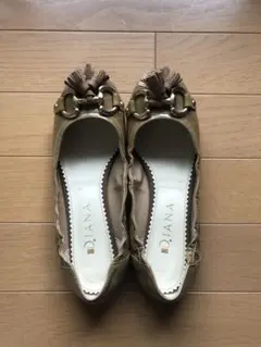 【未使用】DIANAエナメルバレエシューズ