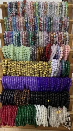 天然石風ブレスレット 大量まとめ売り パワーストーン カラフル