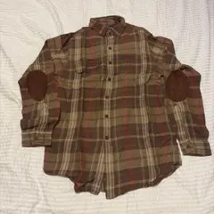 ラルフローレン ワークシャツ チェック シャツ S エルボーパッチ