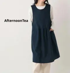 AfternoonTea/アフタヌーンティー☆ヘリンボーンバックVネックエプロンのサムネイル