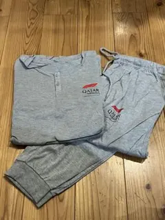 カタール航空 ルームウェアセット スリッパ付き　新品未使用