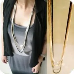 ♪♪ 多層チェーンネックレス