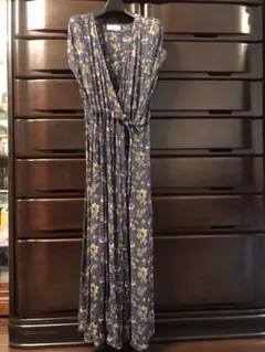 花柄 ロングワンピース