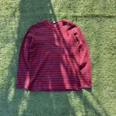 OLD UNIQLOボーダー ロンT y2k 短丈　archive グランジ