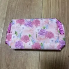 内ポケット付き フラワーポーチ ピンク