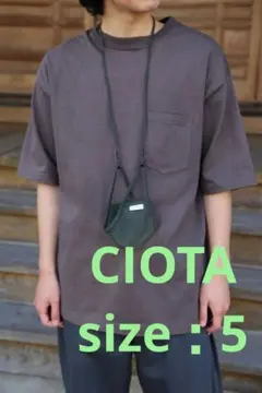CIOTA シオタ スビンコットン 10/- 度詰吊り天竺 ポケットTシャツ 5のサムネイル