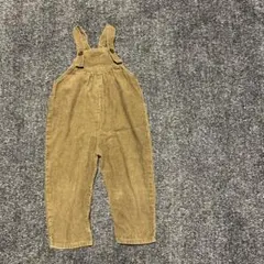 ブラウン コーデュロイ サロペット　95 テータテート