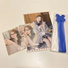 NiziU ニナ　うちわグリップカバー、ステッカー2枚、ラントレ 4点セット