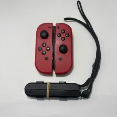 任天堂Switchジョイコン　左右　ストラップ　マリオレッド