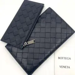 希少/美品✨ボッテガ ヴェネタ イントレチャート 折り財布＋コインケース3way