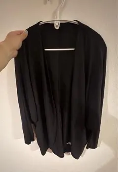 黒 ドルマンスリーブカーディガン M~L