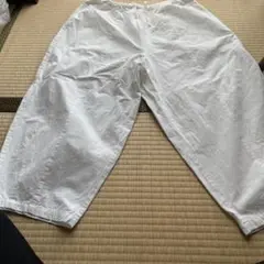 美品　Gauze# ホワイト カジュアルパンツ