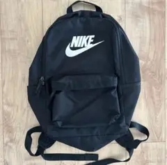 NIKE ナイキ リュック バックパック ヘリテージ ブラック 通学 通勤　白