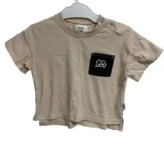 【ベージュ】Lee 90cm 子供服 Tシャツ コットン ナチュラル