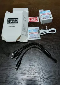 【非売品・限定】しまむら店舗特典 ACアダプター＆短めケーブル2本セット