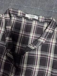 GLACIER チェック柄 五分袖シャツ Lサイズ未使用