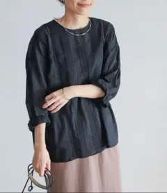 アーバンリサーチドアーズ　フロントレースブラウス
