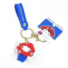 【未使用】ハローキティ ミャクミャク 立体マスコットストラップキーホルダー