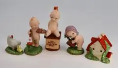 キューピー・フィギュアセット 陶器製 5点 KATO KOGEI 日本製