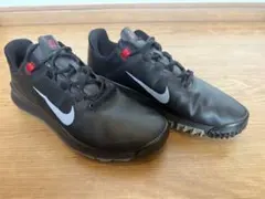 【新品未使用】00s Nike golf タイガーウッズ　シューズケース　黒　革 新品】27 5㎝ NIKE TIGER WOODS '13 ナイキ タイガーウッズ '13 ゴルフ