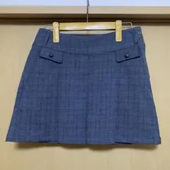 【美品】コルウィン　ゴルフスカート　ミニ　プリーツ　チェック　秋冬