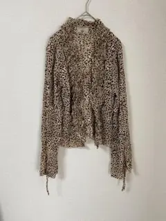 ZARA パイソン柄 フリルブラウス 長袖 タグ付き - メルカリ