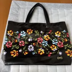 FEILER フェイラー 花柄 トートバッグ ブラックのサムネイル