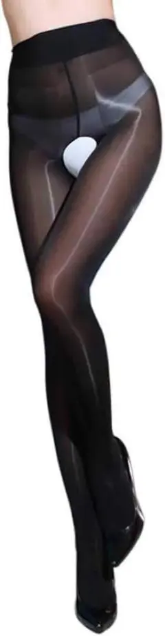 ストッキング オープンクラッチ 穴あきパンティストッキング パンスト ブラック