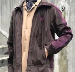 Needles ベロアトラックジャケット　ブラウン needles 19aw ベロア トラックジャケット ブラウン パープル L - メルカリ