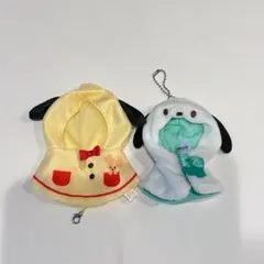 キャラぷちポンチョ2 サンリオ　ケープ　レインコート ポチャッコ2点セット
