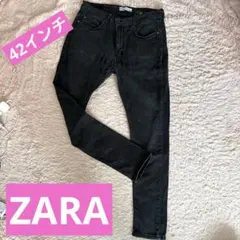 ★メンズ★ZARA ブラック スキニーデニム 42インチ★