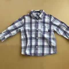 BeBe チェック柄 長袖シャツ 90