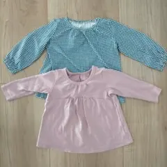 90cm UNIQLO 長袖トップス2枚セット