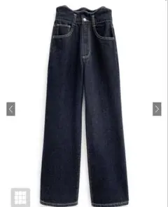 【新品・未使用✨️】 GRL ウエストウェーブデザインデニムパンツ[gn290]