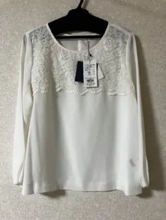 オペークドットクリップ　ブラウス