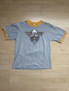 ハーレー風 Delta Pro Weight リンガーTシャツ グレー Lのサムネイル