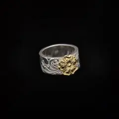 LARRY SMITH SQUARE ROSE RING 18K GOLD - メルカリ