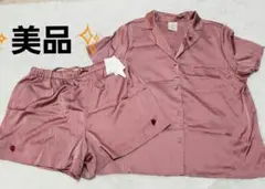 【gelato pique】サテンシャツショートパンツセットアップ　ルームウェア