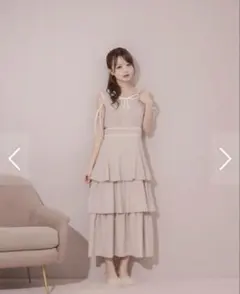 essentia Eyelet Knit Docking Dress - メルカリ