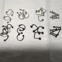 口ピアス　ボディピアス用リングセット 30個