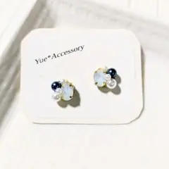 S-158　ハンドメイド☆ビジューピアス／イヤリング