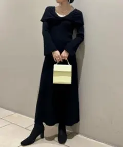 ニットワンピース ロングワンピース