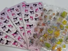 マイメロディ クロミ 宇佐美 ぷっくりシール 4枚　+　立体シール2枚　合計６枚