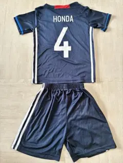 レプリカサッカー日本代表 本田圭佑 4番 ユニフォーム 上下セットキッズS
