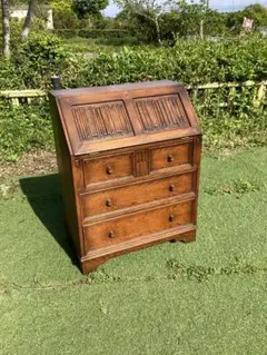 英国アンティーク木製ミュージックキャビネット/レコード収納/チェスト
