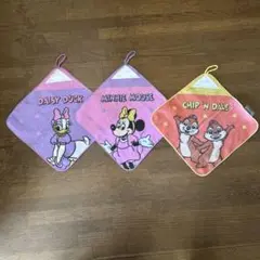 Disney ループ付きタオル3枚セット