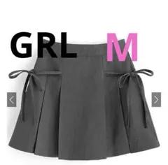 GRLインパン裏地付きリボンプリーツミニスカート 未使用品