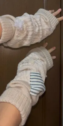 ハンドメイド　アームウォーマー