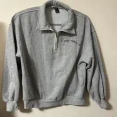 Dazy ハーフジップ スウェット グレー S